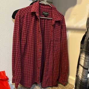 XL Eddie Bauer Flannel Red